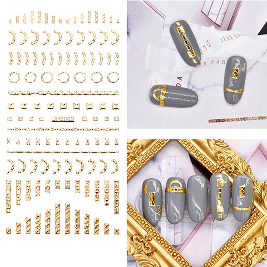 Nail Nail Sticker Decoration Geometry Style Geometry Shape Simple Nail Sticker For Women Beauty Health