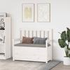 VidaXL Bench Living Room Seat Entryway Bench Storage Bench Living Room Furniture Home Interior White 112.5x51.5x96.5 823560