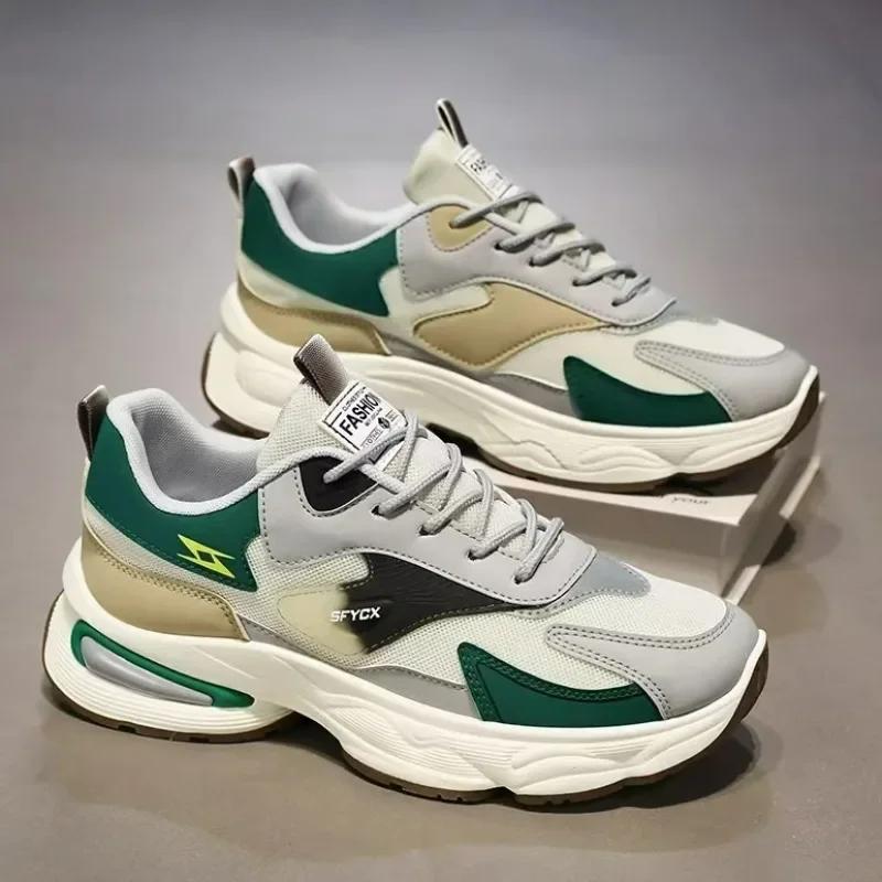 Fashion Summer Fashion Mesh Men's Sneakers Breathable Casual Tennis Shoes Outdoor Male Comfortable Platform Shoes Zapatillas Informales