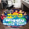 1pc The Wiggles1 Design Printed Area Round Carpet for Bedroom Living Room Home Decor Rugs Mat Non Slip Mat Rug for Bedside