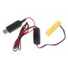 Устранитель батареек LR6 AA, кабель питания USB 1 м, замена 2 батареек AA для светодиодов