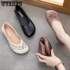 Summer White Hollow Breathable Single Shoe Retro Style Casual Soft Leather with Cow Tendon Bottom Hole Shoes