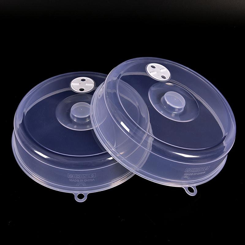 Clear Microwave Plate Cover Food Dish Lid Ventilated Steam Vent Kitchen Cooking