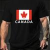 Футболка с принтом флага Канады, Легкая футболка Дышащая Прохладная, Удобная в носке