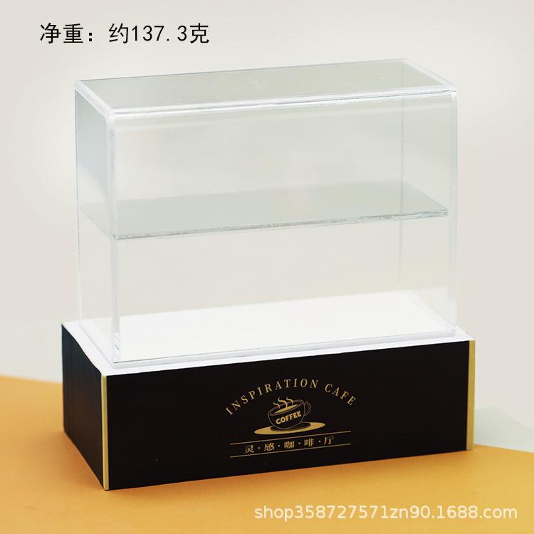 Simulation Mini Doll House Acrylic Cake Cabinet Dessert Rack Doll House Ornament Play House Children'S Toy Model