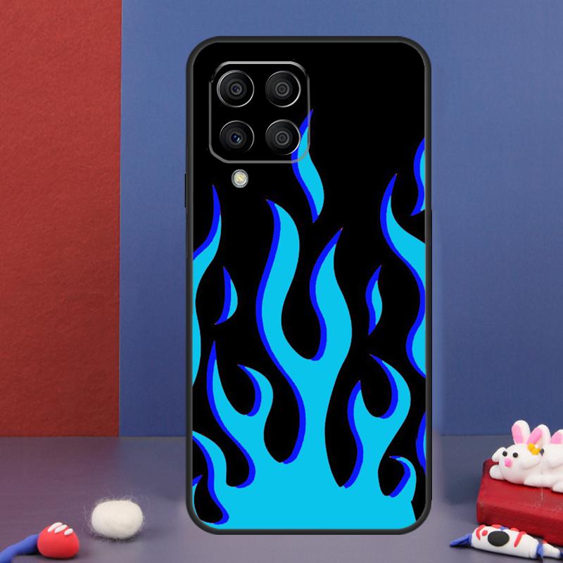 Крутой чехол с цветным узором "Пламя" для Samsung Galaxy M32 M52 M12 M16 M14 M54 M13 M33 M53 M56 M36 M31 M11 M35 M55 M15 M06