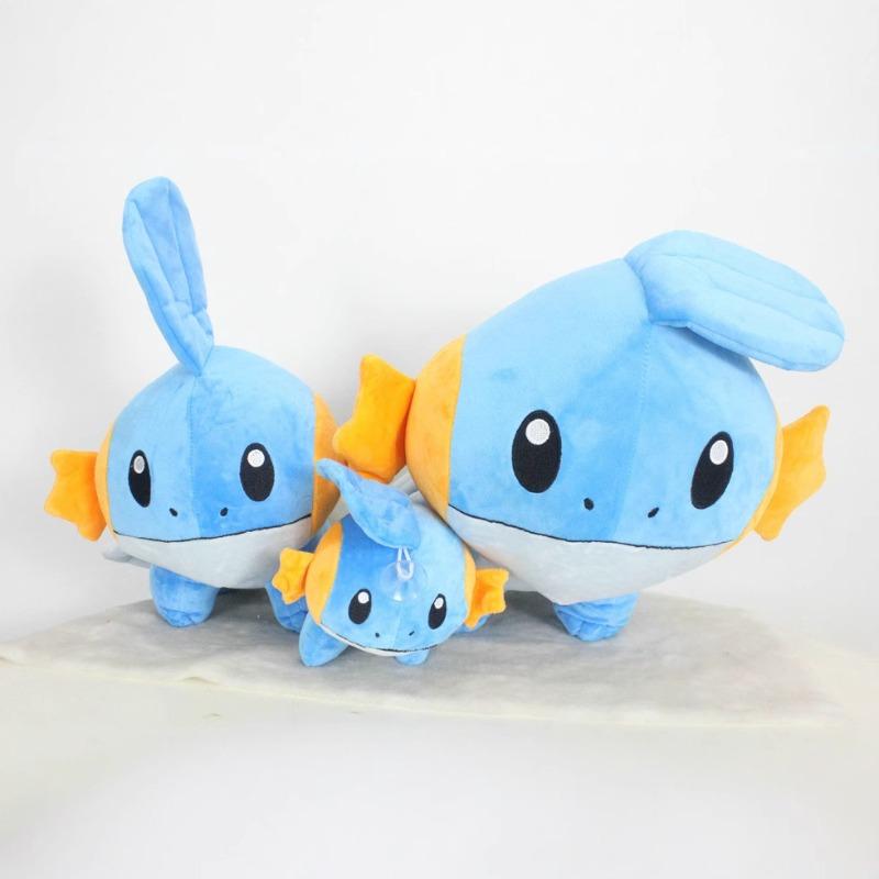 23/30cm Mudkip Anime Soft Stuffed Plush Doll Cartoon Fish Boys Birthday Gift Home Decoration Throw Pillow Plush Toys