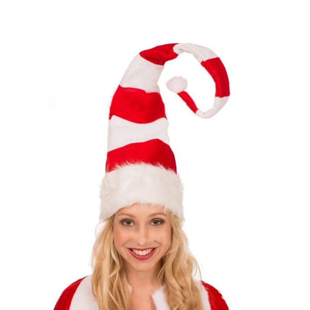 Extended Christmas Spirit Hat Soft Santa Claus Hat Funny Elf Christmas Hat for Christmas Day