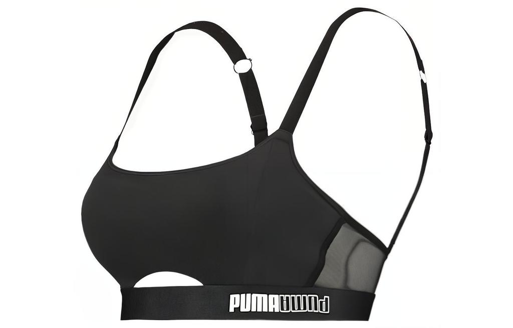 Puma Женский спортивный топ с padded вставками 1 шт. Спортивное нижнее белье женское Черный 935297-01