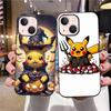 B-73 Pokemon Halloween  Black Case for Redmi 10A 10C 12C 13C 9A 9C 9T A3X Note 10 9 9S 10S iPhone 11 12 13 14 15 16 X XS Pro Max Mini 7 8 Plus XR