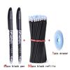 57Pcs/Set Erasable Gel Pens Black Blue Refill Rod 0.5mm Ballpoint Pen Washable Handle School Office Writing Supplies Stationery