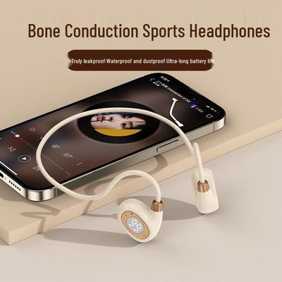 Универсальные беспроводные Bluetooth-наушники с костной проводимостью, с крючком для открытого уха и длительным временем работы от аккумулятора для спорта