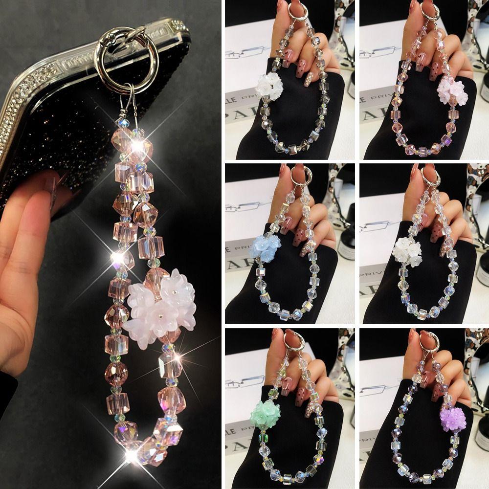 Anti-Lost Mobile Phone Lanyard Strap Hand-beaded Bag Pendant Cute Car Keychain