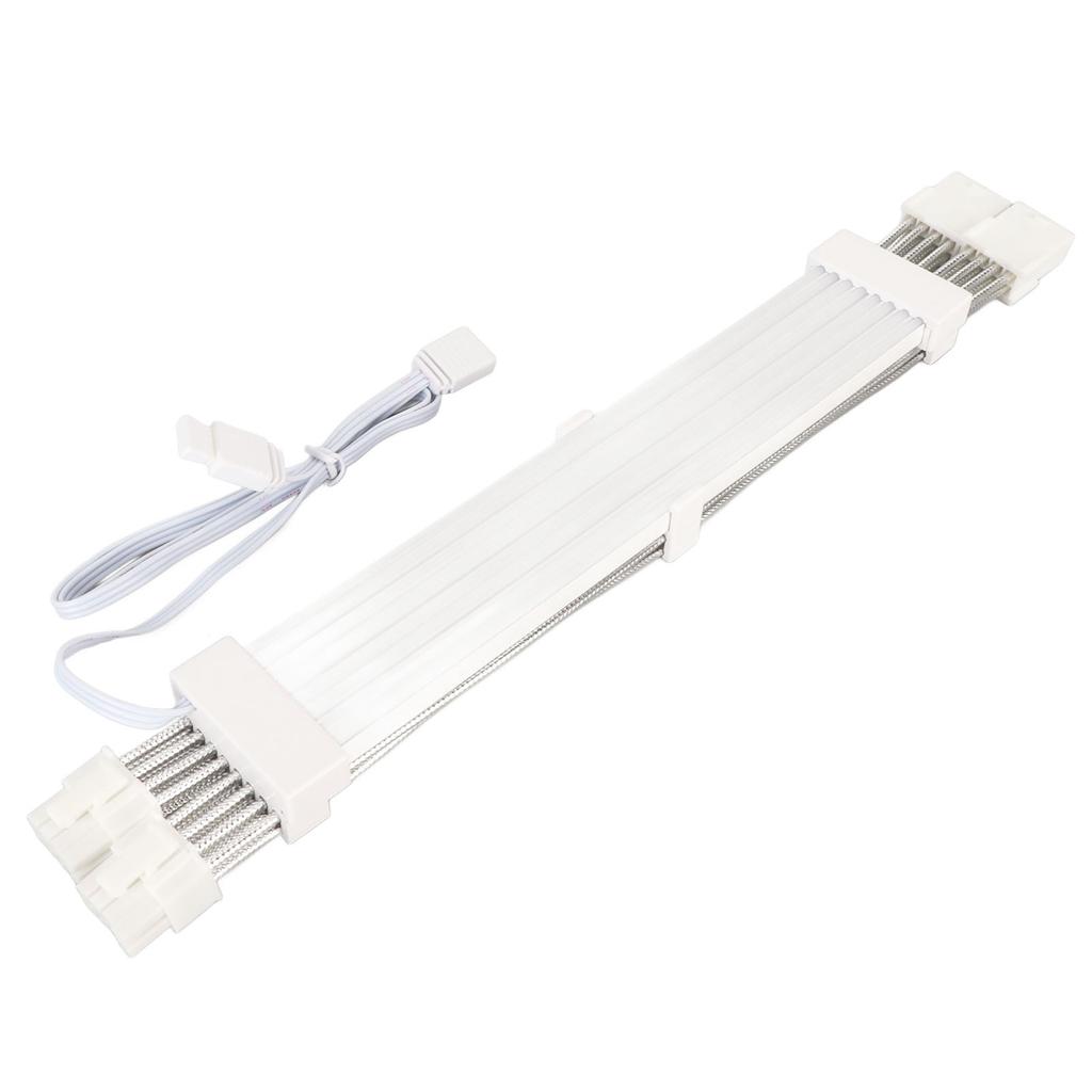 ARGB Extension Sleeved Cable 5V 18AWG Flexible High Current Support Synchronized PSU Cable with