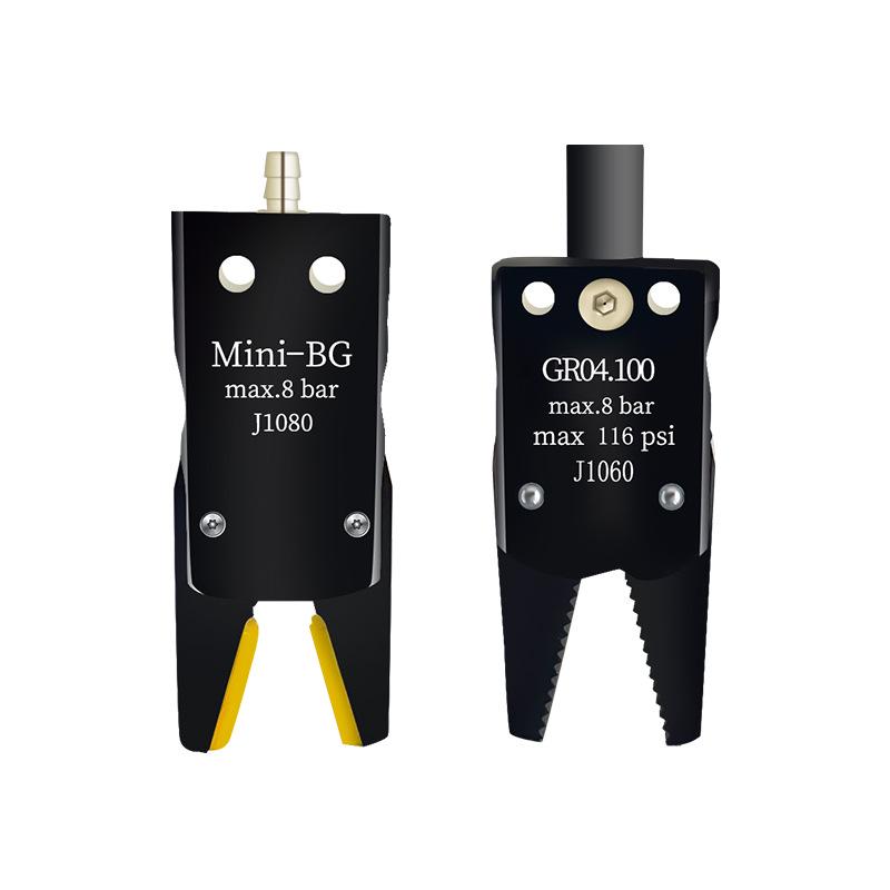 Mini Sprue Gripper for Injection Molding: J1060/J1080 Pneumatic with Detection (A/B/C/E).
