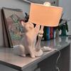 Шаловливый Кот Настольная Лампа 3D Печатный Кот Опрокидывающийся Ночник Креативный Прикроватный Свет для Гостиной Спальни Домашний Декор