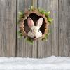 1/5Pcs Easter Rabbit Ornament Easter Bunny Tree Hole Acrylic Pendant Door Window Hanging Decoration for Holiday Home Decor