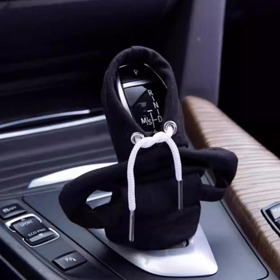 Универсальная толстовка с капюшоном для рычага переключения передач автомобиля, чехол для рычага переключения передач, забавная мини-толстовка с капюшоном, автомобильный декор, украшение для салона автомобиля, подарок