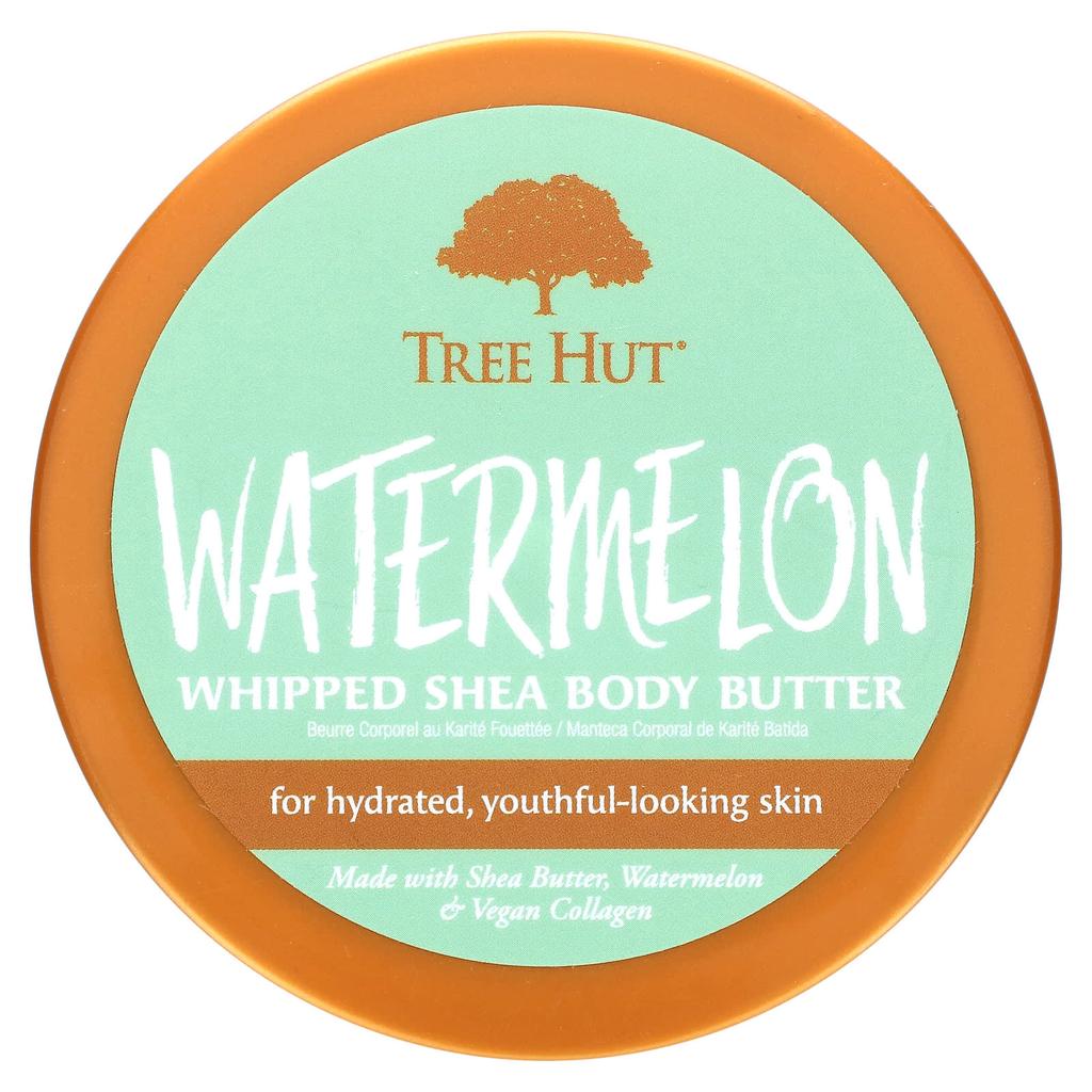 TREE HUT Whipped Shea Body Butter, Watermelon, 8.4 Oz (240 G)