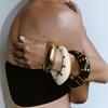 Vintage Rivet Bracelet Resin Irregular Geometric Bracelet Unique Acrylic Bangle  Women