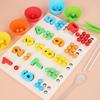 Wooden Number Color Bead Sorting Board Educational Toy For Toddlers Learning