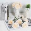 2 Bunches Total 12 Heads Artificial Carnations Silk Faux Flowers for Funeral Arrangements Wedding Bouquets Cemetery Wreaths DIY Crafts