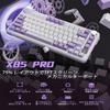 ZIYOU LANG x ATTACK SHARK X85PRO Gaming Gasket Blueberry Wireless Bluetooth USB Keymap RGB PBT Keycaps with Metal 81 Keys for Compatible Retailer