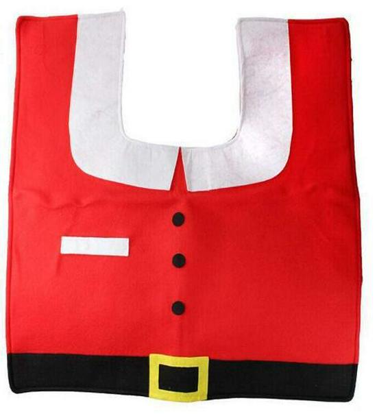 Santa Claus 3-Piece Toilet Set: Seat Cover, Foot Pad, Water Tank & Tissue Cover