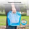 Portable Foldable Water Bag with Faucet - Large Capacity Handheld Bucket for Outdoor Camping & Travel Storage.