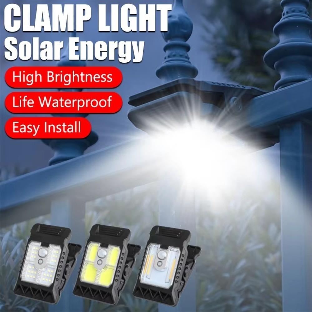 Waterproof Motion Sensor Lamp 3 Modes LED Solar Light New Solar Clip Light Garden Decoration