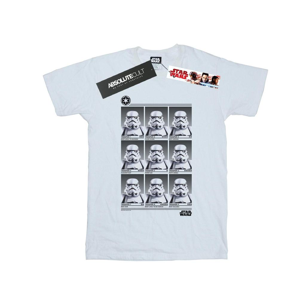 STAR WARS Женская/Дамская хлопковая футболка в стиле бойфренда с принтом «Штурмовик для ежегодника»