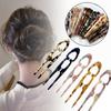Acetate Hair Sticks U-Shaped Bun Hairpin Sweet Meatball Head Hairclip  For Woman Girl