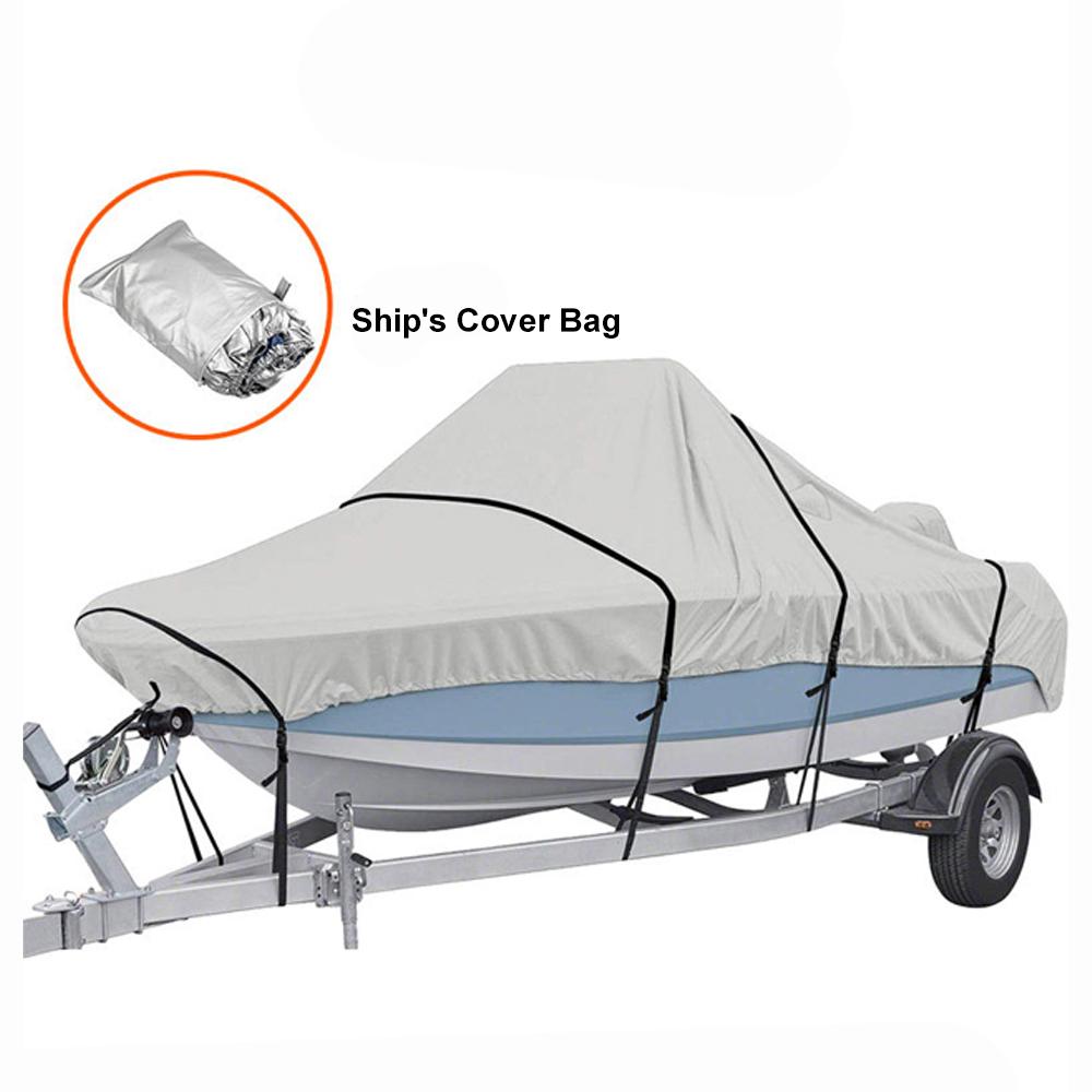 Чехол для лодки, устойчивый к разрывам, с сумкой для хранения. Водонепроницаемый всепогодный чехол для лодки, подходящий для V-образного корпуса, трехкорпусного корпуса,