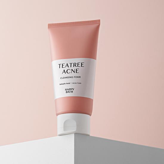 HAPPY BATH Очищающая пенка от прыщей с чайным деревом 150 г