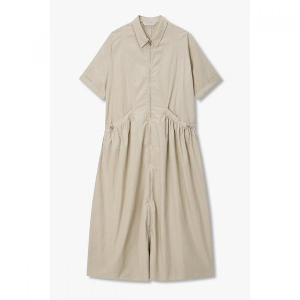 Vov Front Zip Shirt Collar Dress 7156337001