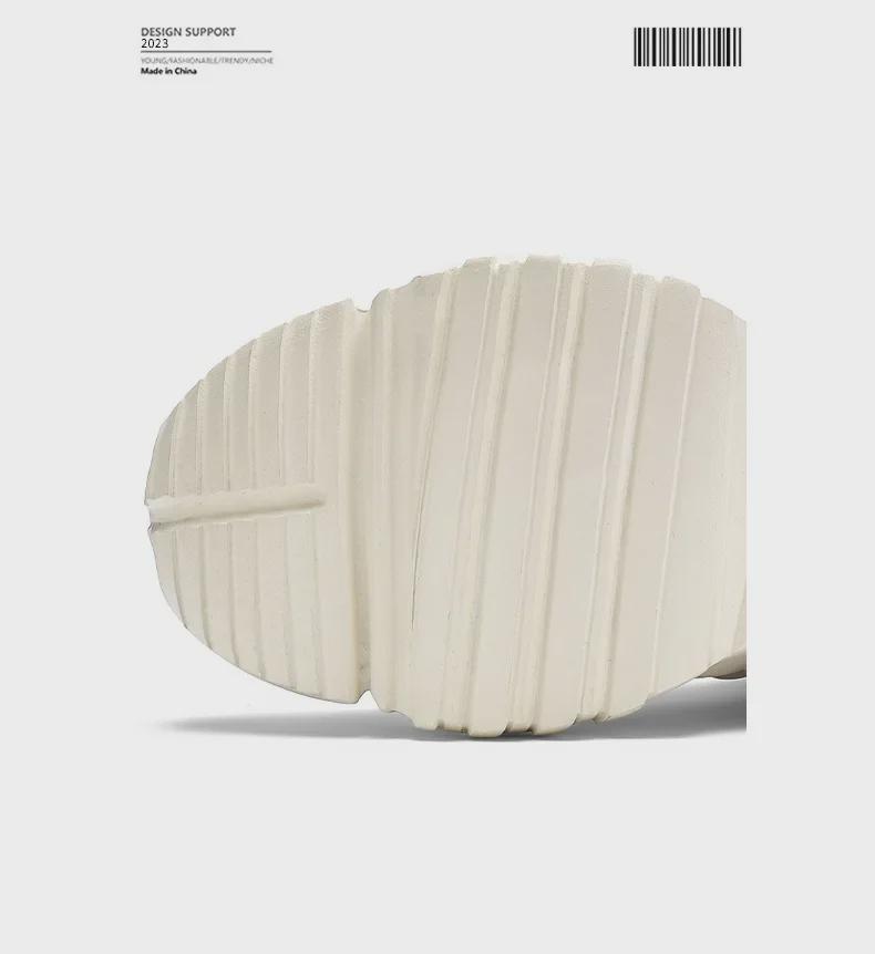 Men's 2024 Autumn/Winter Rotating Buckle Trendy Mecha Dad Shoes with Thick Sole for Leisure Sports and All-Match Style.