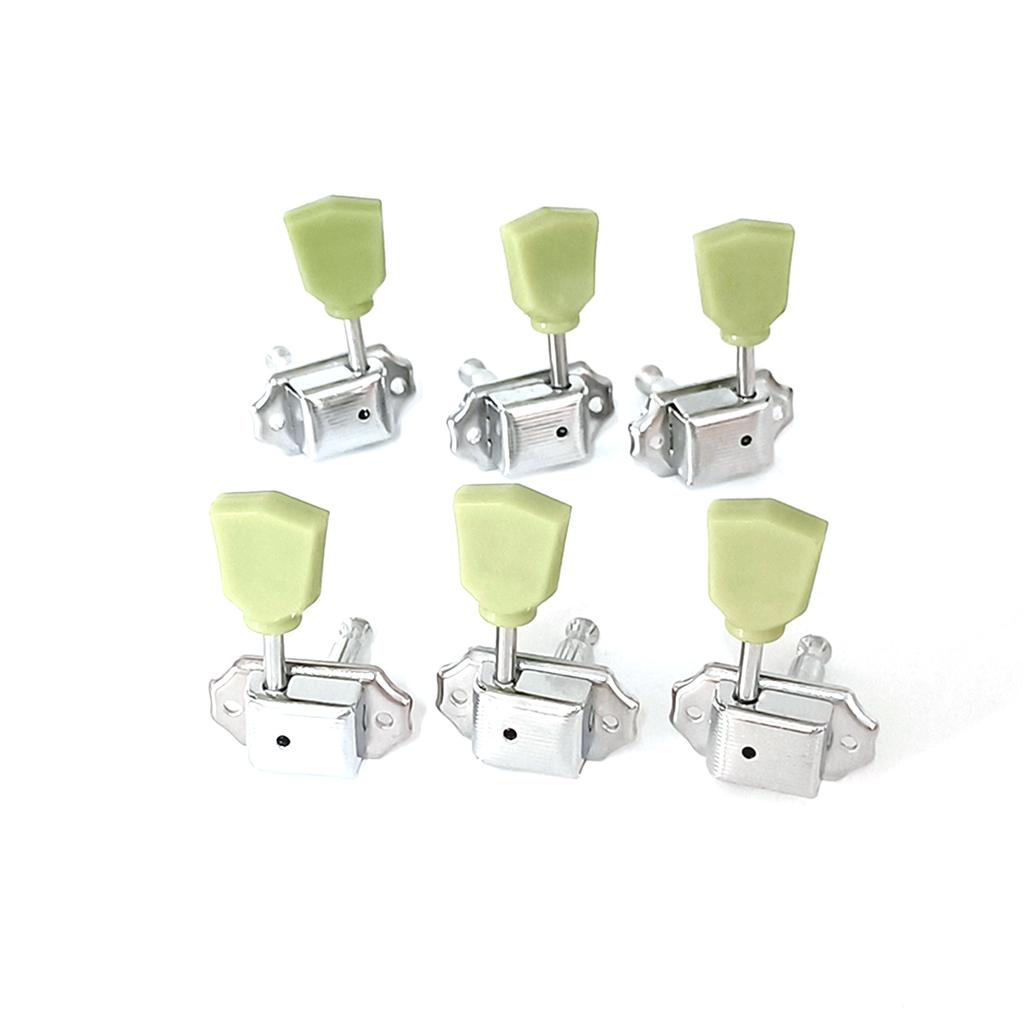 6pcs Open-Style Guitar Tuning Keys String Tuning Pegs Vintage Tuners Guitar Machine Head 3L3R with