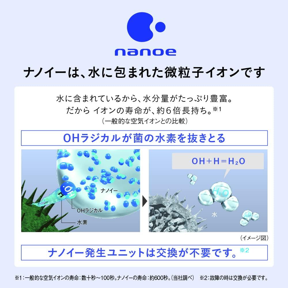 Panasonic Ceramic Fan Heater with Humidifier Function and Human Sensor Equipped with Nanoe White DS-FKX1206-W