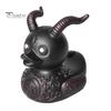 Gothic Duck Figurine Punk Deathrock Satanic Black Duck Resin Statue Sculpture Home Office Desktop Decoration Halloween Party Ornament