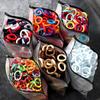 YANRONG 50PCS/Pack Girl Colorful Scrunchie Hair Accessoires Elastic Hair Ties Ponytail Holder Hair Band Headbands Fashion Headwear