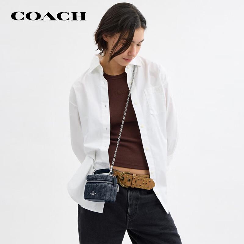 Сумка-коробка Coach AVA из ткани