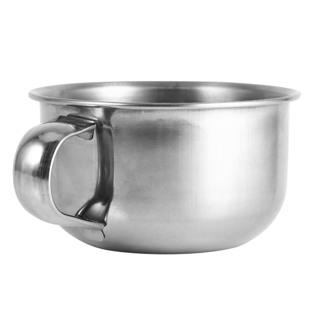 New Stainless Steel Metal Shaving Soap Mug Bowl Cup Shaver Razor Cleansing Foam Tool For Man