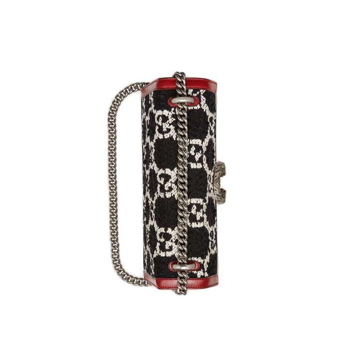 Gucci Dionysus Tiger Head Buckle Logo Chain Wool Blend Leather Shoulder Bag Small Women Shoulder Bag 400249-HS7AN-1164