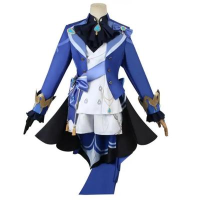 Игра Genshin XingQiu Lantern Rite Bamboo Rain Косплей Костюм Liyue Парик Серьги Наряд Женский костюм для девочек