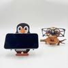 Wooden Glasses Holder Animal Shaped Eyeglass Stand Tabletop Standing Sunglasses Holder for Home Office Desk Decor