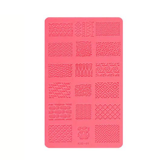 Шаблон для ногтей. Изысканные практичные красочные силиконовые пластины для стемпинга ногтей для девочек.