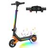Детский электросамокат K6 150 Вт 2,6 Ач 6,5'' Сплошные шины Bluetooth-динамик Светодиодные огни Складной и регулируемый по высоте Макс. скорость 16 км/ч Дальность 7-9 км для детей