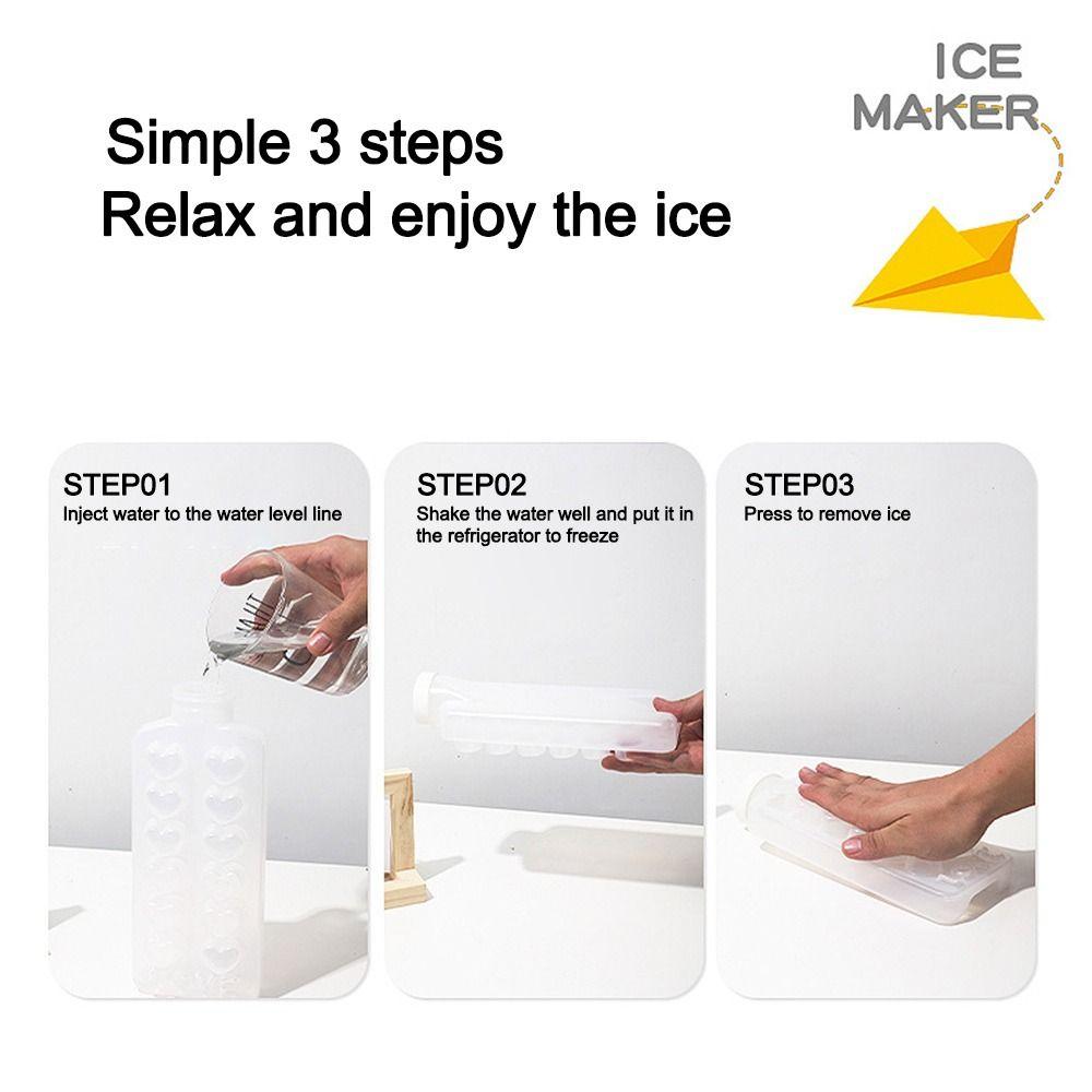 Multifunctional Ice Cube Mold Love Heart Ice Cube Box New Press Ice Cube Tray