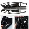 Для Mercedes Benz CLS W218 2012-2017 Sedan Window Chrome Delete Blackout ABC Pillars Glossy Black Stickers