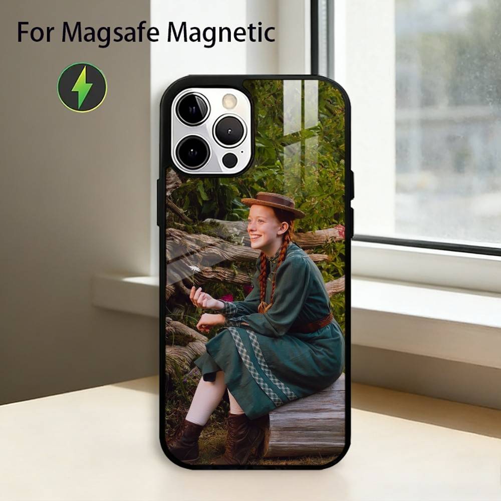Чехол для телефона Anne Of Green Gables Shirley для iPhone17,16,15,14,13,12,11 Plus,Pro Магнитный с беспроводной зарядкой Magsafe